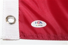 Bryson Dechambeau Signed 2020 US Open at Winged Foot Red Screen Flag PSA #AL68165