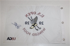 Bryson DeChambeau Signed 2020 US Open at Winged Foot Embroidered Flag PSA/DNA #AL68158