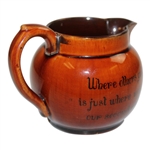 Circa 1900 Burslem Athlo Ware Pitcher
