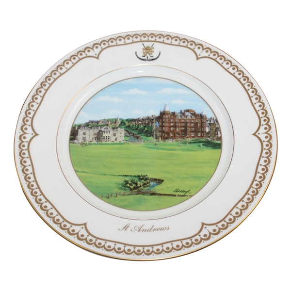 St. Andrews Ltd Ed AP No. 1 Millenium Aynsley Plate by Artist Bill Waugh