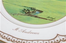St. Andrews Ltd Ed AP No. 1 Millenium Aynsley Plate by Artist Bill Waugh
