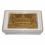 Pinehurst Clubhouse Porcelain Playing Card Box by Artist Bill Waugh