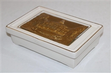 Pinehurst Clubhouse Porcelain Playing Card Box by Artist Bill Waugh