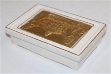 Pinehurst Clubhouse Porcelain Playing Card Box by Artist Bill Waugh