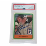 Jack Nicklaus Signed 1981 Donruss Golf Card #13 PSA/DNA #68015068 Auto Grade 10