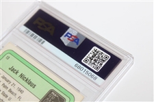 Jack Nicklaus Signed 1981 Donruss Golf Card #13 PSA/DNA #68015068 Auto Grade 10