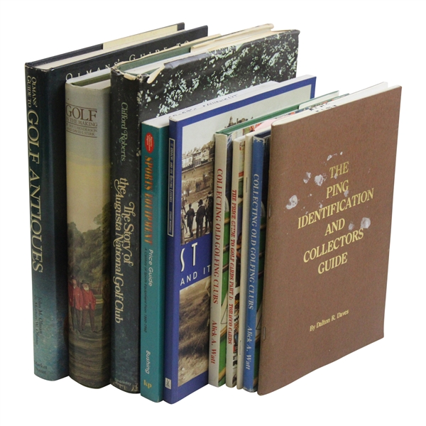 Ten (10) Various Golf Books - Price Guides, Course History, Augusta National & more
