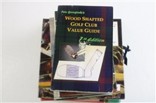 Ten (10) Various Golf Books - Willie Park, Historical Dictionary, Golf Club Value & more