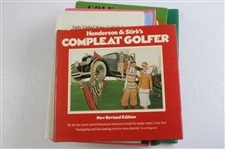 Ten (10) Various Golf Books - Willie Park, Historical Dictionary, Golf Club Value & more