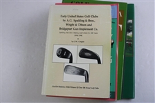 Ten (10) Various Golf Books - Willie Park, Historical Dictionary, Golf Club Value & more