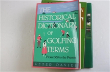 Ten (10) Various Golf Books - Willie Park, Historical Dictionary, Golf Club Value & more
