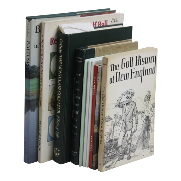 Ten (10) Various Golf Books - Peter Yago, McEwan, Golf Ball Price Guide & more