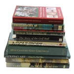 Ten (10) Various Golf Books - Bobby Jones at Augusta, MGA, Tom Bendelow & more