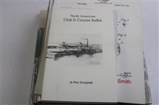 Ten (10) Various Golf Books - BGI Company, MET Golfer Magazine, Patents & more