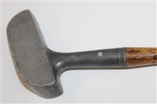 A. W. Gamage London Duplex Aluminum Head Putter With Hickory Shaft