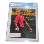 Tiger Woods 1997 Sports Illustrated Masters Magazine CGC 8.0