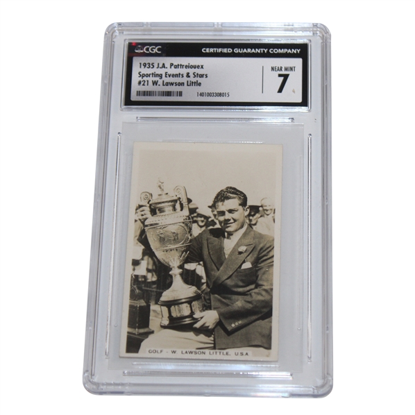 Lawson Little 1935 J. A. Pattreiouex Sporting Events & Stars CGC 7