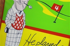 c.1991 'He Played A Penfold' Framed Advertisement 