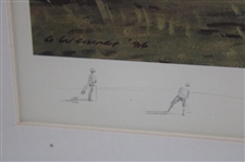 Old Tom Morris' St. Andrews Open Champion Ltd Ed #22/350 Matted Print Signed by Arthur Weaver