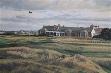 The Clubhouse & 17th at Royal Troon Ltd Ed #252/850 Print Signed by Artist Linda Hartough