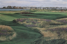 The Clubhouse & 17th at Royal Troon Ltd Ed #252/850 Print Signed by Artist Linda Hartough