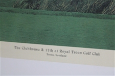 The Clubhouse & 17th at Royal Troon Ltd Ed #252/850 Print Signed by Artist Linda Hartough