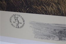 1994 The Open Ailsa Course Turnberry GC Ltd Ed #642/850 Print Signed by Artist Linda Hartough