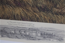 1994 The Open Ailsa Course Turnberry GC Ltd Ed #642/850 Print Signed by Artist Linda Hartough