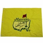 Big 3' Palmer, Nicklaus & Player Signed 1997 Masters Embroidered Flag - Rare JSA ALOA