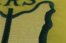 Big 3' Palmer, Nicklaus & Player Signed 1997 Masters Embroidered Flag - Rare JSA ALOA
