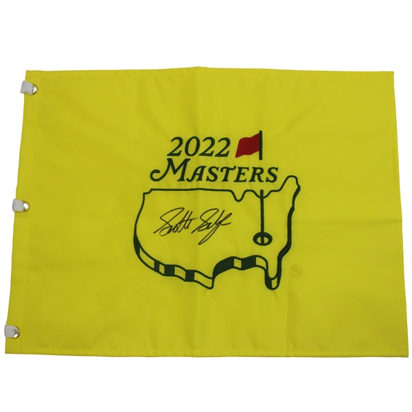 Scottie Scheffler 2022 Masters Tournament Embroidered Flag JSA ALOA