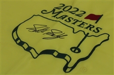 Scottie Scheffler 2022 Masters Tournament Embroidered Flag JSA ALOA