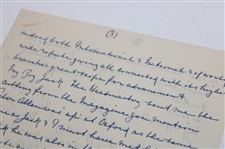 JH Taylor Signed Handwritten 1952 Letter JSA ALOA
