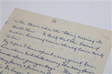 JH Taylor Signed Handwritten 1952 Letter JSA ALOA