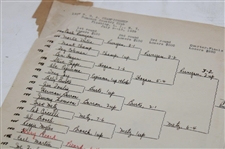 1939 PGA Championship at Pomonok CC Large Bracket Sheet - HG Picard Winner