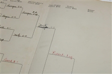 1939 PGA Championship at Pomonok CC Large Bracket Sheet - HG Picard Winner