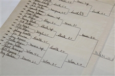 1939 PGA Championship at Pomonok CC Large Bracket Sheet - HG Picard Winner