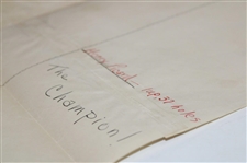 1939 PGA Championship at Pomonok CC Large Bracket Sheet - HG Picard Winner