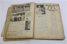 H.G. Picard's Personal Newspaper/Articles Scrapbook - 1939 PGA Championship Win