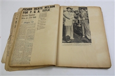H.G. Picard's Personal Newspaper/Articles Scrapbook - 1939 PGA Championship Win