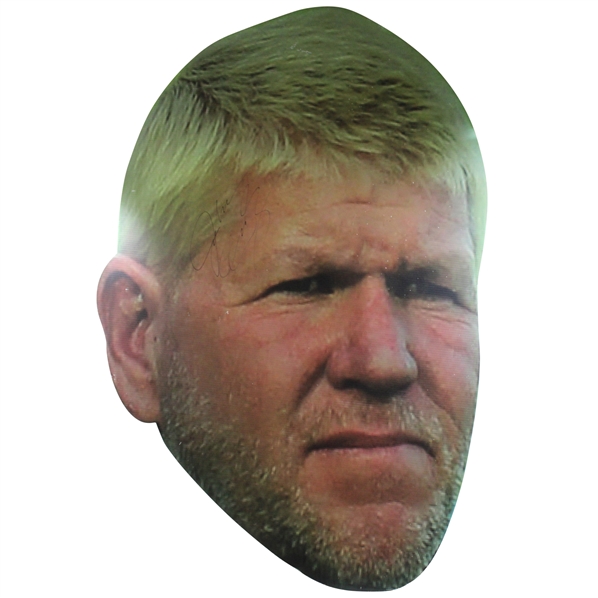 John Daly Signed Large Oversize Cardboard Cutout Head JSA ALOA