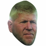 John Daly Signed Large Oversize Cardboard Cutout Head JSA ALOA