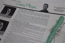 Twelve (12) 'Play Along With Gary Player' Round of Golf Instructional Pamphlets