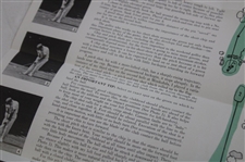 Twelve (12) 'Play Along With Gary Player' Round of Golf Instructional Pamphlets