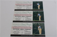 Seven (7) 'Play Along With Gary Player' Instructional Pamphlets - Hayward Drug Company