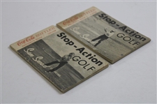 Two (2) Sam Snead Stop-Action Golf Coca-Cola Bottler Flip Books - Book 1 (Driver) & Book 2 (4-Iron)