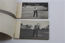 Two (2) Sam Snead Stop-Action Golf Coca-Cola Bottler Flip Books - Book 1 (Driver) & Book 2 (4-Iron)