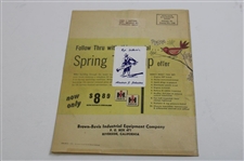 c.1960 'Follow Thru' Golf Portfolio with Sam Snead on Cover 