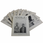Ten (10) 1926 Golf Illustrated UK Issues – Bobby Jones & Francis Ouimet Cover (Walker Cup)