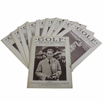 Ten (10) 1930 Golf Illustrated UK Issues – Bobby Jones with Claret Jug Cover (Grand Slam)
